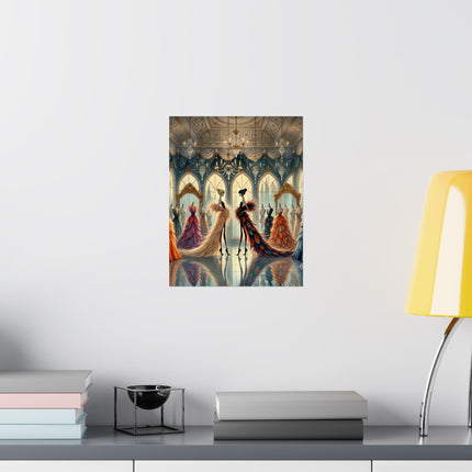🧚👗 Couture & Wings Matte Vertical Poster – Fairy Fashion & Enchanted Glamour