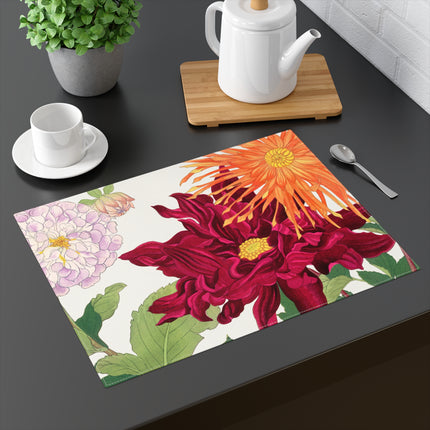 Dahlia Flower by Tanigami Kônan Placemat, 1pc