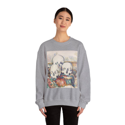 The Three Skulls by Paul Cézanne Unisex Heavy Blend™ Crewneck Sweatshirt