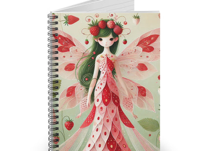 Strawberry Fairy Delight Spiral Notebook - Ruled Line