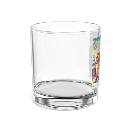 Playful Dragon's Christmas Rocks Glass, 10oz