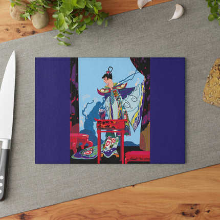 A Visual Journey by Umberto Brunelleschi Glass Cutting Board