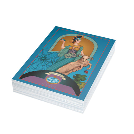 March & Aquamarine (Gem Series) by Sofia Chiostri Postcards (envelopes included) - Bundles of 10, 30, 50 Pieces