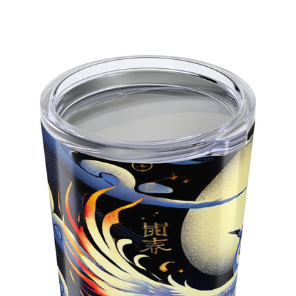 Majestic White Crane Tumbler 20oz