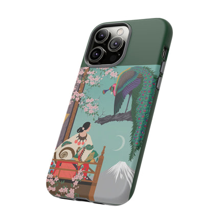 Peacock Garden Phone Case – Japanese Elegance & Timeless Beauty