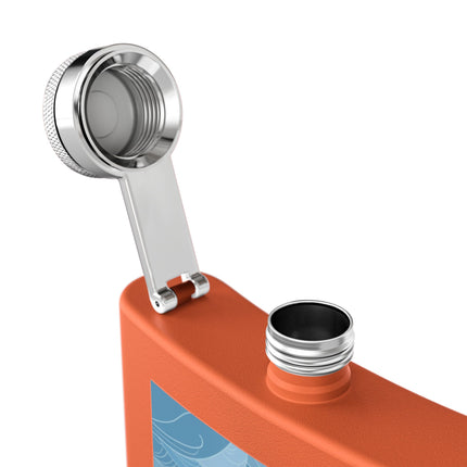 Siren of the Waves Stainless Steel Flask – Dramatic Sea Power & Bold Elegance