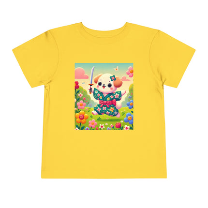 Blossom Pup’s Joyful Journey Toddler Short Sleeve Tee