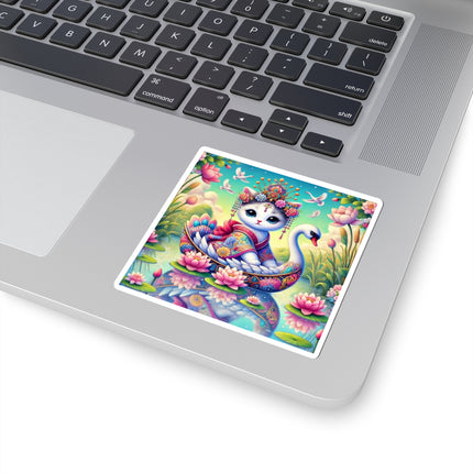 Geisha Kitten’s River Voyage Kiss-Cut Stickers (4 Sizes)