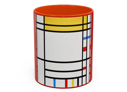 Place de la Concorde by Piet Mondrian Colorful Mugs (11oz, 15oz)