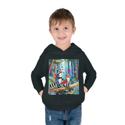 Whimsical Woodland Toddler Pullover Fleece Hoodie