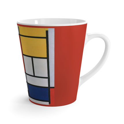 Composition with Red, Yellow, Blue, and Black by Piet Mondrian Latte Mug