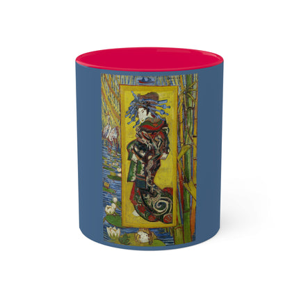 Courtesan (after Eisen) by Vincent Van Gogh Colorful Mugs, 11oz