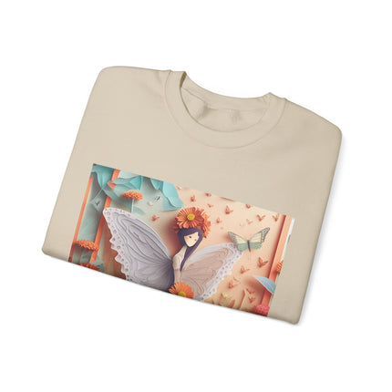 Zinnia Fairy Unisex Heavy Blend™ Crewneck Sweatshirt