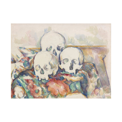 The Three Skulls by Paul Cézanne Matte Horizontal Posters