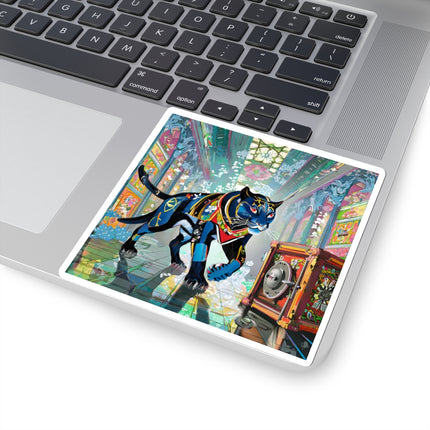 Cyber Panther's Hunt Kiss-Cut Stickers (4 Sizes)