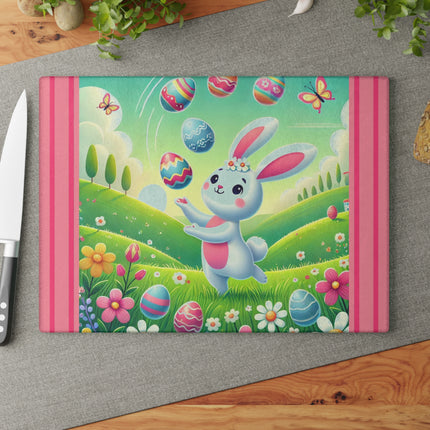 Easter Bunny’s Glass Cutting Board