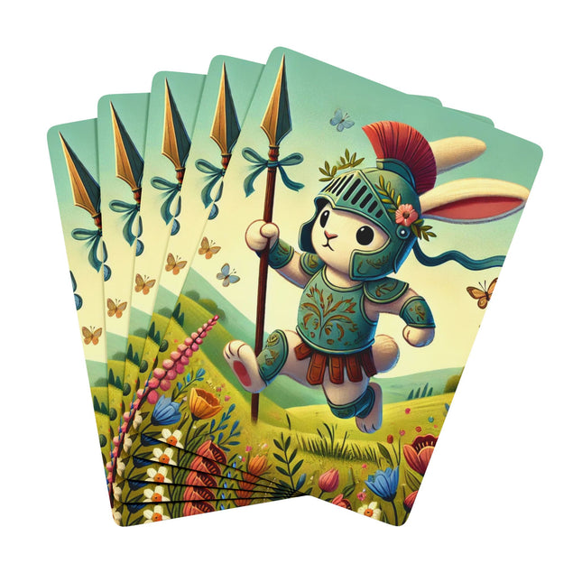 Rabbit Gladiator Playing Cards