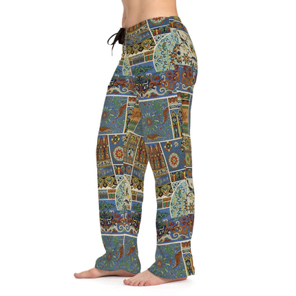Chinois et Japonais by Auguste Racinet Women's Pajama Pants (AOP)
