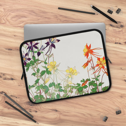 Aquilegia Flower by Tanigami Kônan Laptop Sleeve