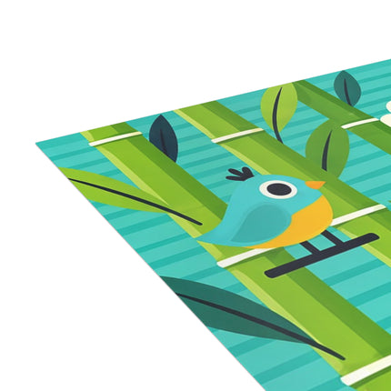 🐼🎋 The Little Panda In The Bamboo Greeting Card – Whimsical Animal Adventure