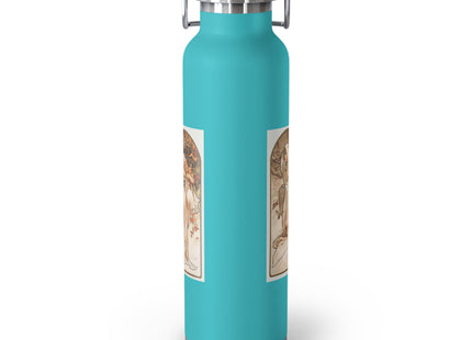 The Seasons by Alphonse Maria Mucha Copper Vacuum Insulated Bottle, 22oz