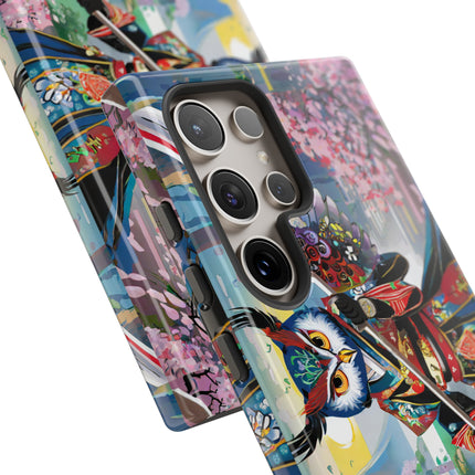 Cyberpunk Samurai Owl Phone Cases
