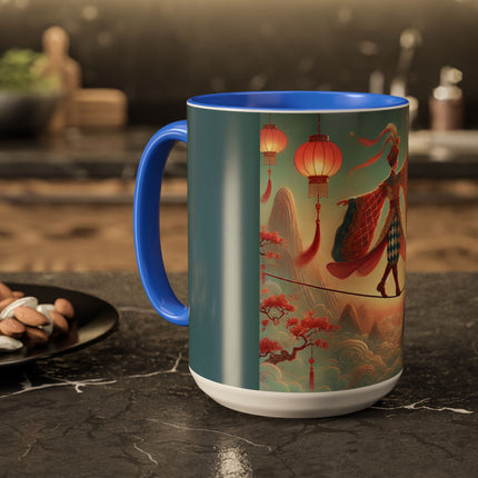 The Lantern Walker Colorful Mugs (11oz, 15oz)
