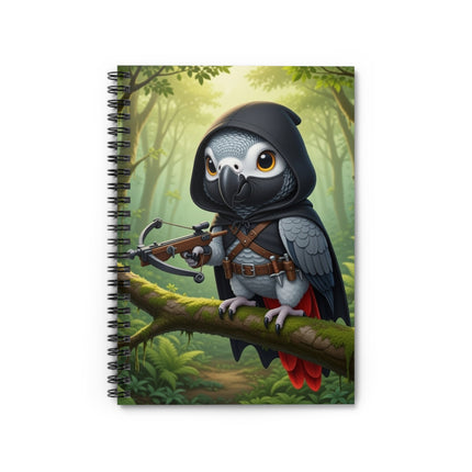 The African Grey Sentinel Spiral Notebook - Ruled Line
