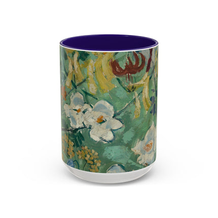 Flowers by August Babberger Colorful Mugs (11oz, 15oz)