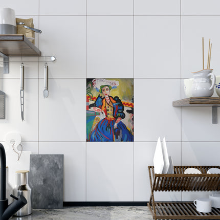 A Mulher by Amadeo de Souza-Carosa Ceramic Tile