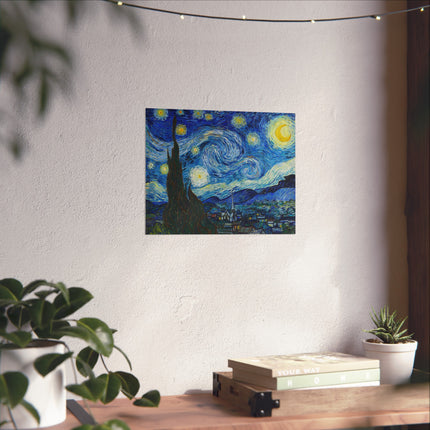 The Starry Night by Vincent Van Gogh Matte Horizontal Posters