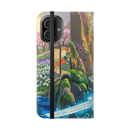🐆⚔️ Circuit Samurai Jaguar Flip Case – Neon Power & Electric Honor