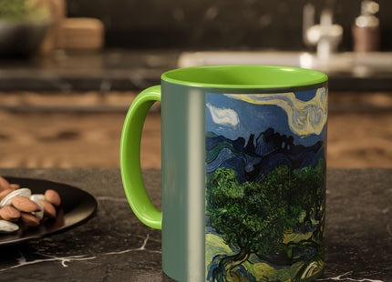 Olive Trees by Vincent Van Gogh Colorful Mugs (11oz, 15oz)