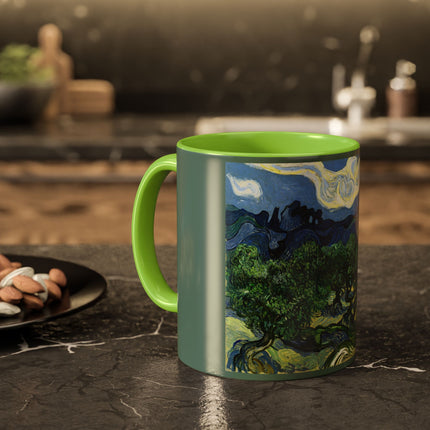 Olive Trees by Vincent Van Gogh Colorful Mugs (11oz, 15oz)