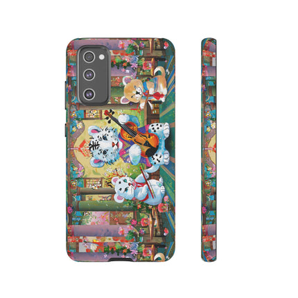 Melodies of the Snow Lion Cub Phone Cases
