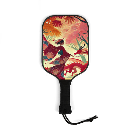Dragon Fairy’s Dance Pickleball Kit – Graceful Flames & Maple Magic