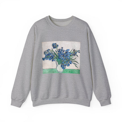 Irises by Vincent Van Gogh Heavy Blend™ Crewneck Sweatshirt