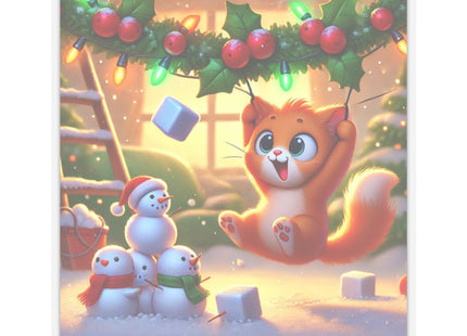 Naughty or Nice Kitten Kiss-Cut Stickers (4 Sizes)