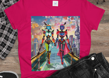 Cyber Punk Robot Models Cotton Tee