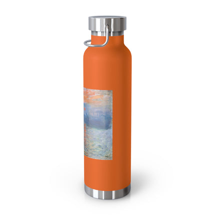 Sunrise by Claude Monet Copper Vacuum Insulated Bottle, 22oz