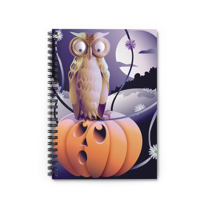 The Startled Pumpkin Spiral Notebook - Ruled Line