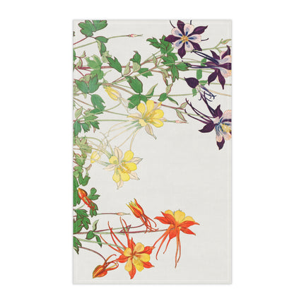 Aquilegia Flower by Tanigami Kônan Kitchen Towel