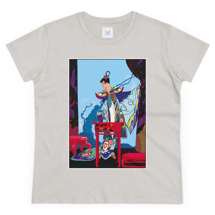 A Visual Journey by Umberto Brunelleschi Women's Midweight Cotton Tee