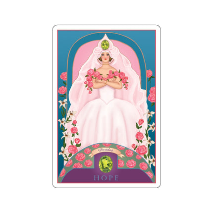 August & Peridot (from the Gem Series) by Sofia Chiostri Kiss-Cut Stickers (4 Sizes)