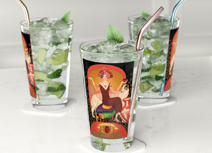 January & Garnet Zodiac Pint Glass