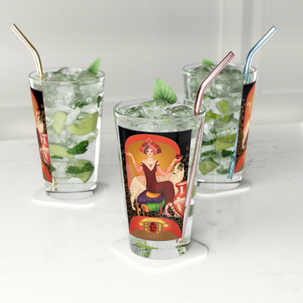 January & Garnet Zodiac Pint Glass