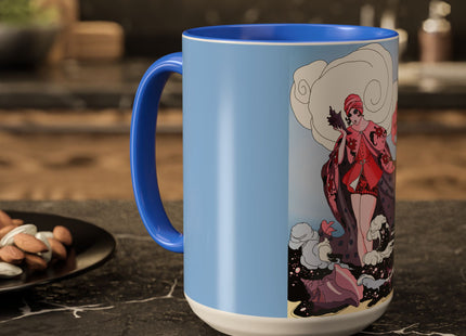 Goddess of the Swirling Sea Colorful Mugs (11oz, 15oz)