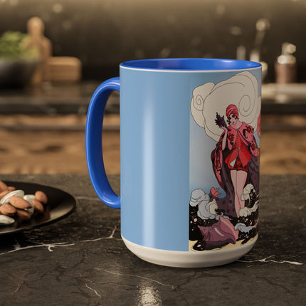 Goddess of the Swirling Sea Colorful Mugs (11oz, 15oz)