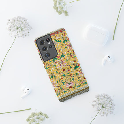 Yellow Botanical Pattern by Owen Jones Phone Cases