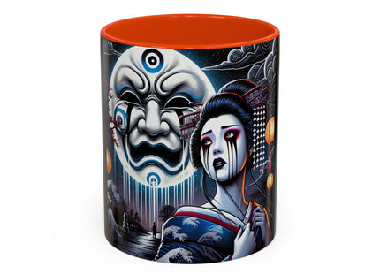 Geisha’s Black Ink Tears Colorful Mugs (11oz, 15oz)